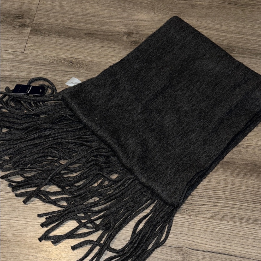 Lucky Brand Charcoal Knit Scarf